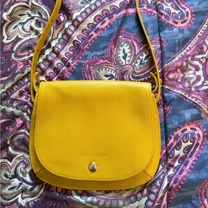 Longchamp‎ Mustard Yellow Crossbody Purse